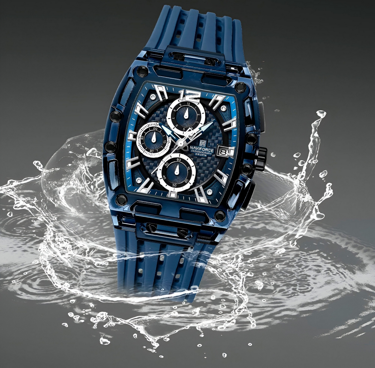 Reloj Naviforce Deportivo Nf7105 Goma Hombre